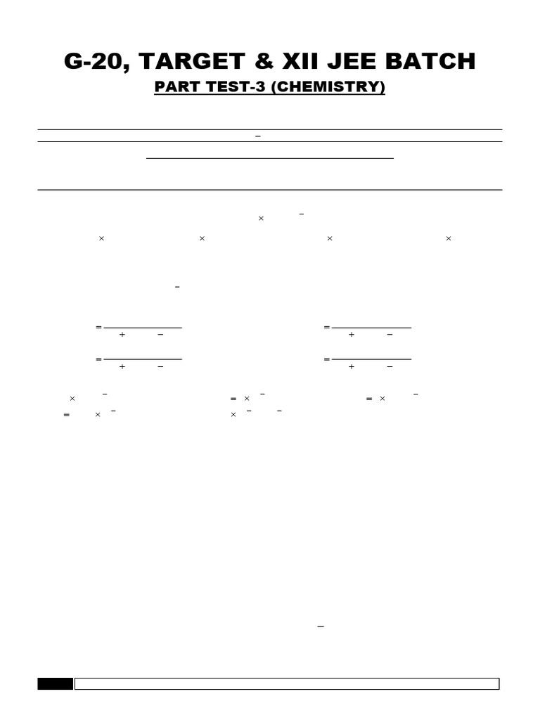 3. (Mol Atomic Bond Gaseous Thermo p Block Equilibrium Etc) | PDF ...