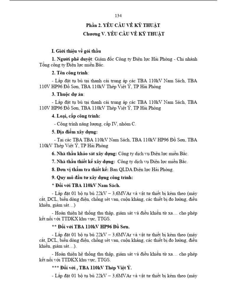 Chuong V - Yeu Cau Ky Thuat Tu Bu | PDF