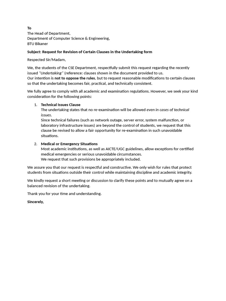 Letter To Hod | PDF