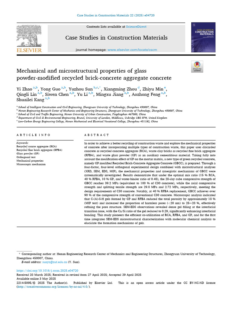 1-s2.0-S2214509525005182-main | PDF | Concrete | Construction Aggregate