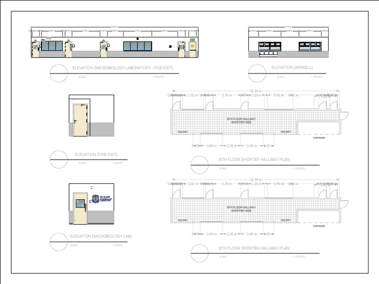 Microbiology Lab Fire Exit Plans | PDF