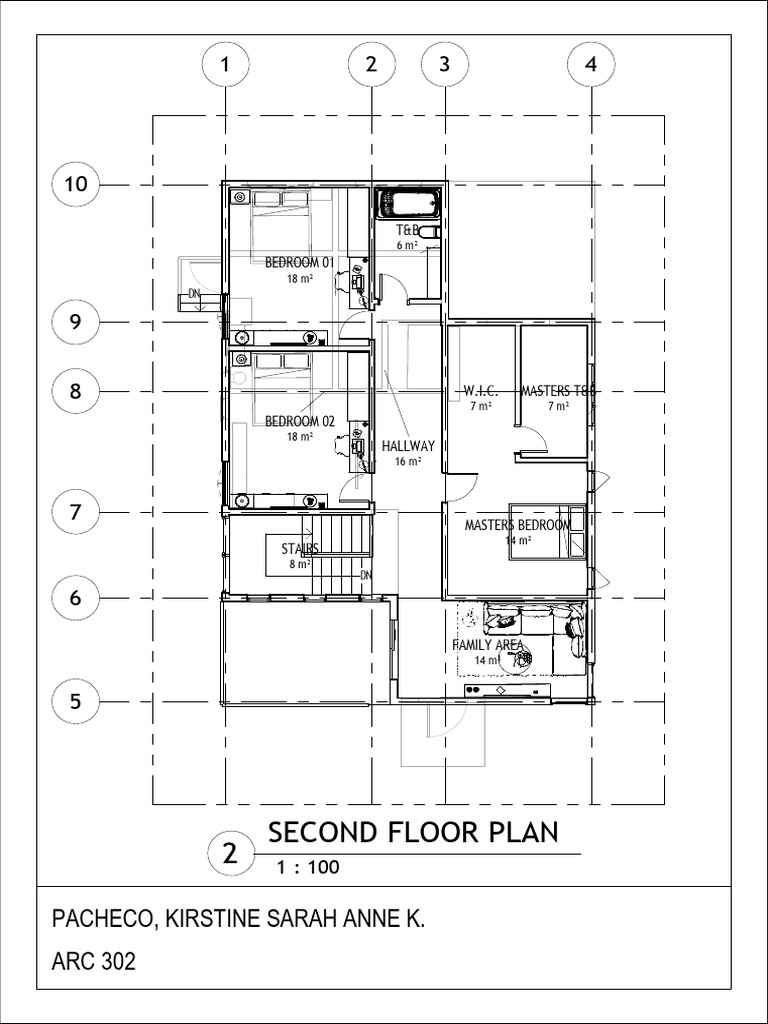 Second Floor Plan Layout Details | PDF