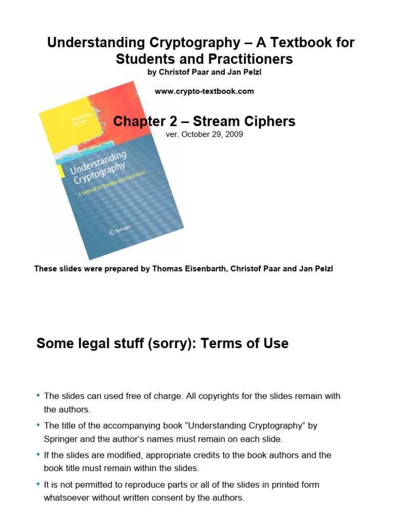 Stream Ciphers Explained: Key Concepts | PDF | Cryptography | Encryption