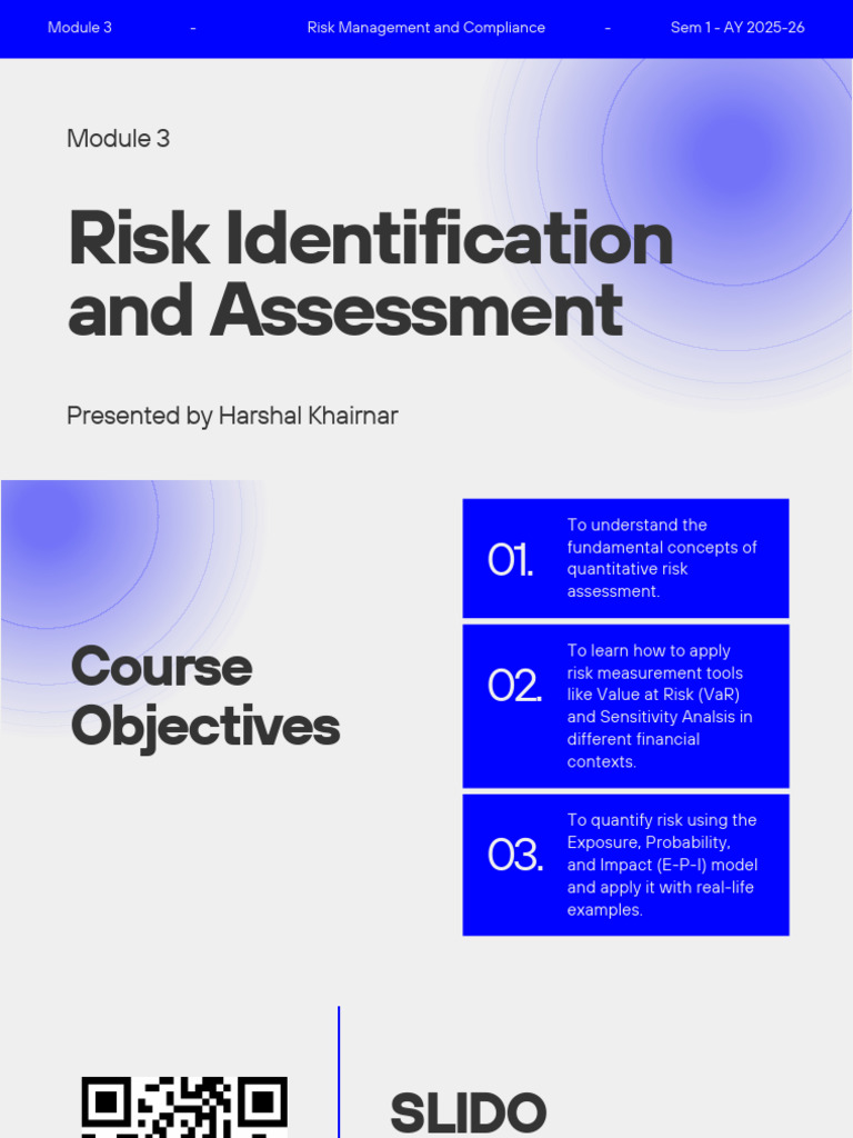 Risk Management and Compliance Overview | PDF | Value At Risk | Risk