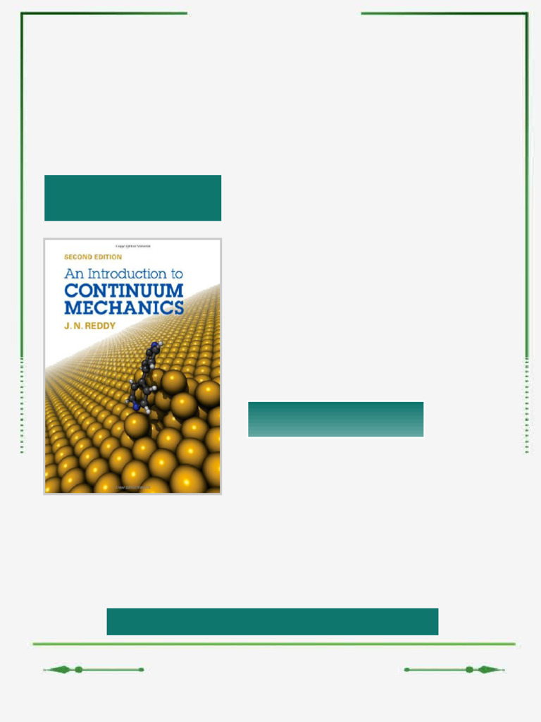 An Introduction to Continuum Mechanics 2ed. Edition Reddy J.N. ebook ...