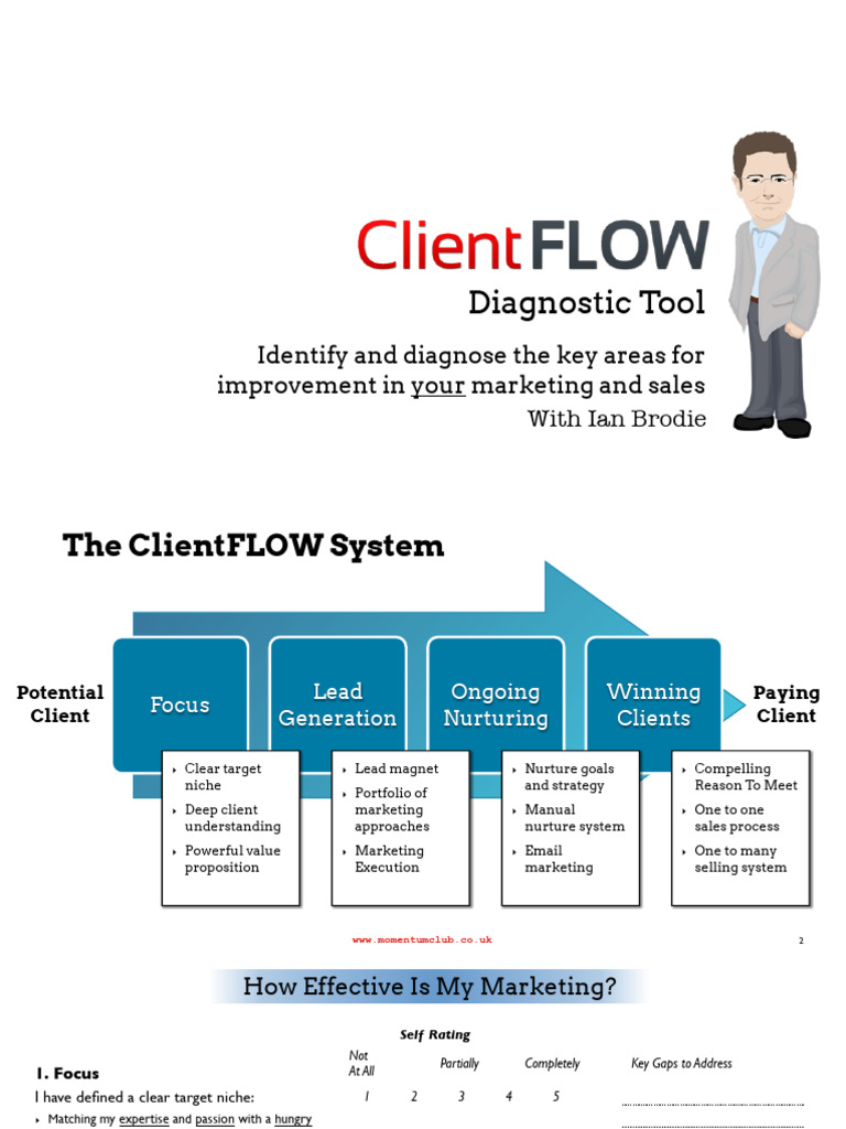 Ian Brodie - Client Flow Diagnostic Tool | PDF | Marketing | Sales