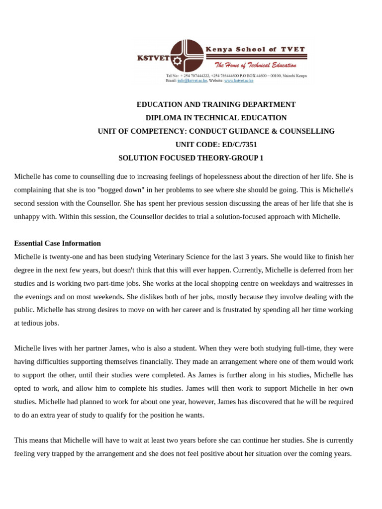 Counselling Case Studies Overview | PDF | Rational Emotive Behavior ...