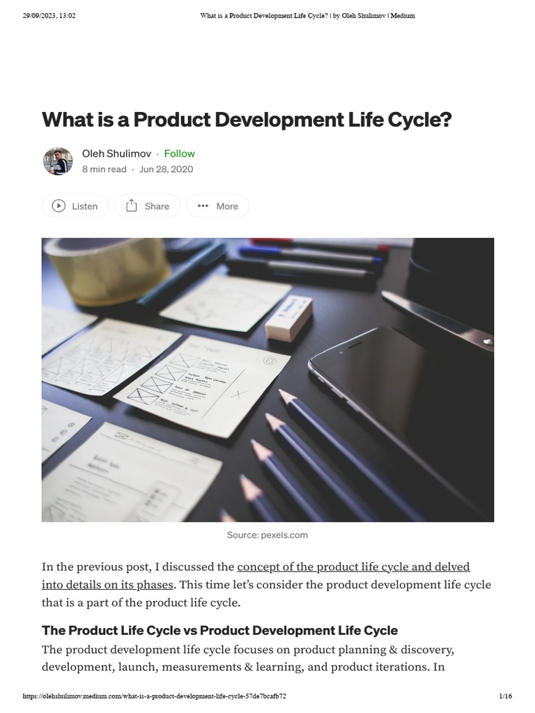 Product Development Life Cycle Explained | PDF | Usability | Strategic ...