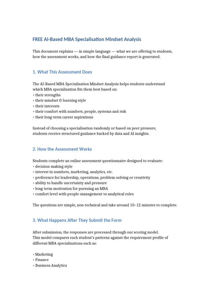 Client_Overview_MBA_AI_Analysis | PDF | Analytics | Mindset