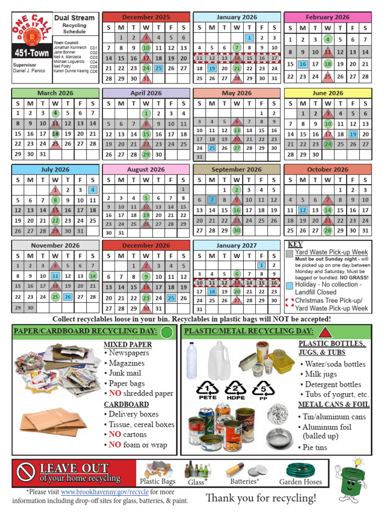 2026 Recycling Schedule and Guidelines | PDF | Recycling | Economy And
