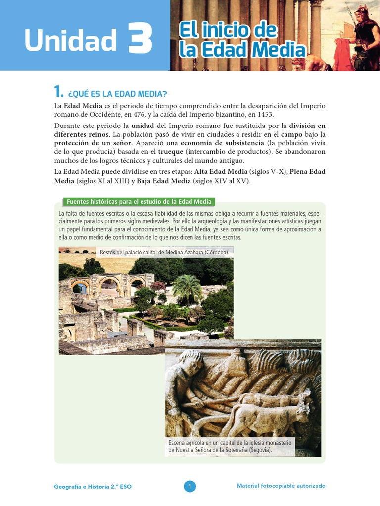 La Edad Media | PDF | imperio Bizantino | Edades medias