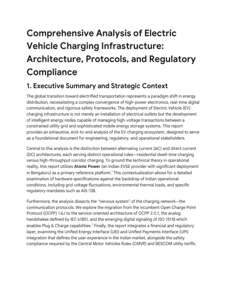 EV Charger Architecture, Protocols, Safety | PDF | Battery Charger ...
