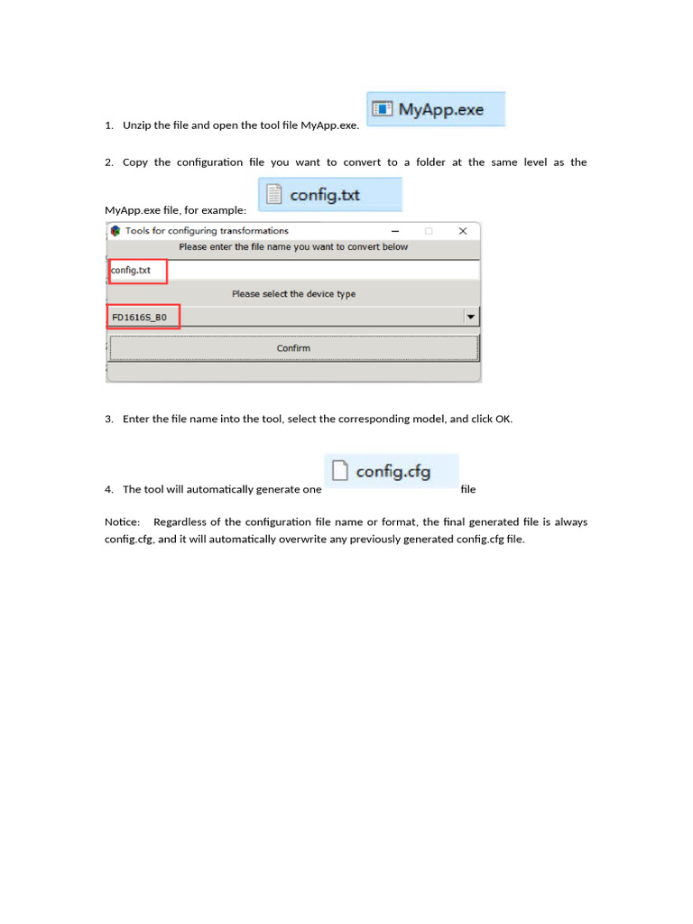 Configuration File Conversion Tool Guide | PDF
