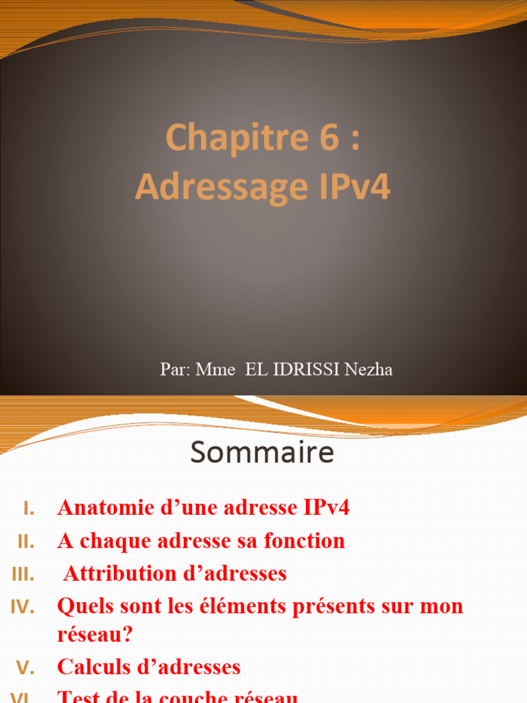 Guide complet sur l'adressage IPv4 | PDF | Multidiffusion | Adresse IP