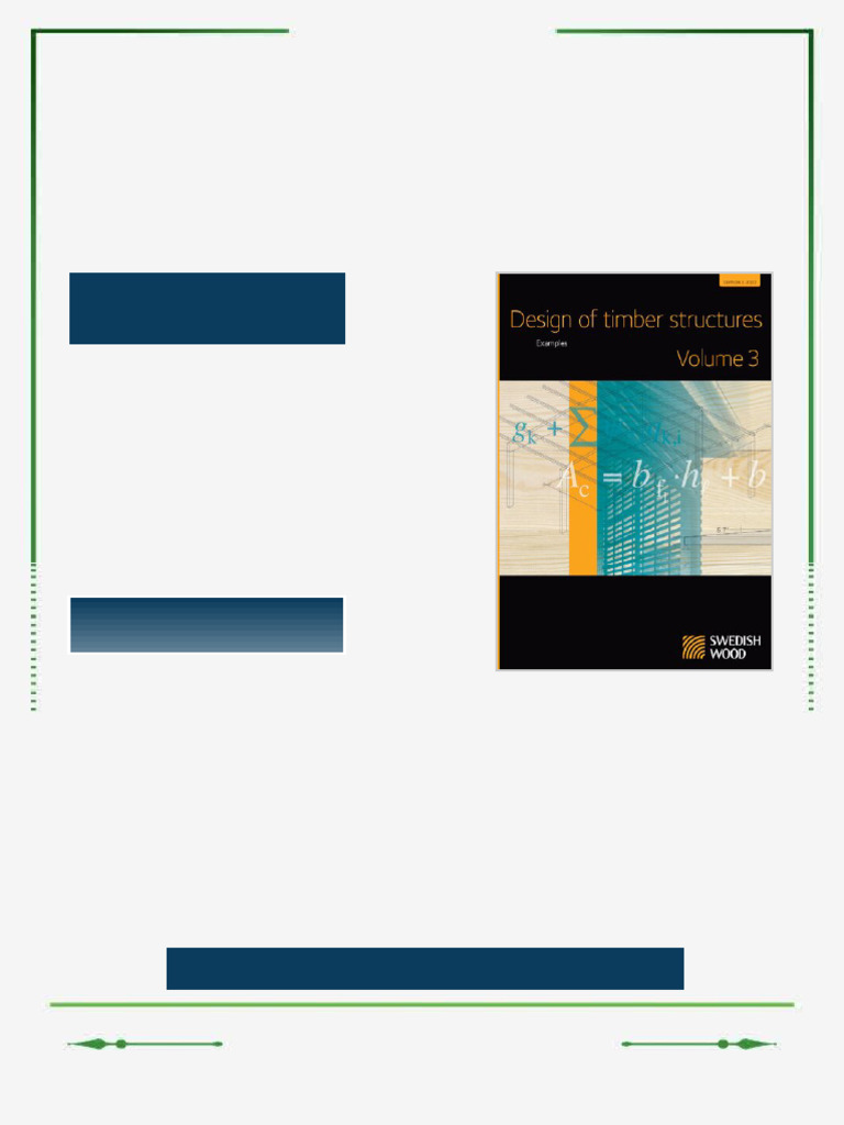 Design of timber structures 3rd Edition Swedish Wood ebook easy-access ...