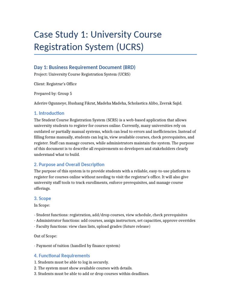 UCRS_Case_Study_Comparison | PDF | Agile Software Development ...