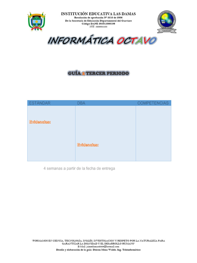 5 Guia 2 Informatica-periodo 3 Grado Octavo-2021 | PDF | Procesador de ...