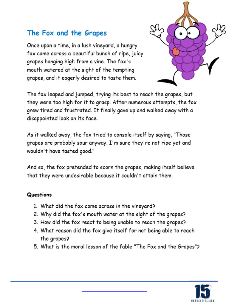 Fox and Grapes | PDF