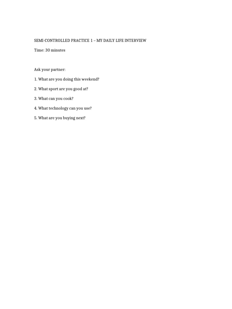 SC1 Interview | PDF