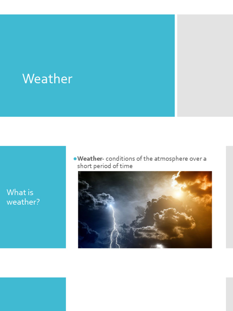 Weather | PDF | Atmosphere Of Earth | Heat Transfer