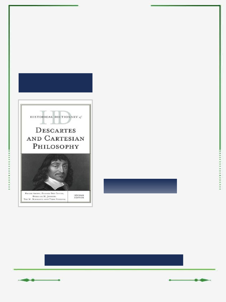 Historical dictionary of Descartes and Cartesian philosophy Second ...