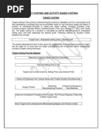 13.target Costing & Activity Based Costing