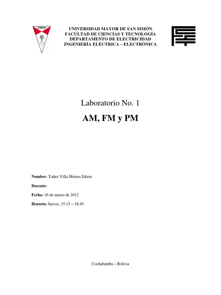 Modulación AM, FM y PM en Telecomunicaciones | PDF | Modulación de ...