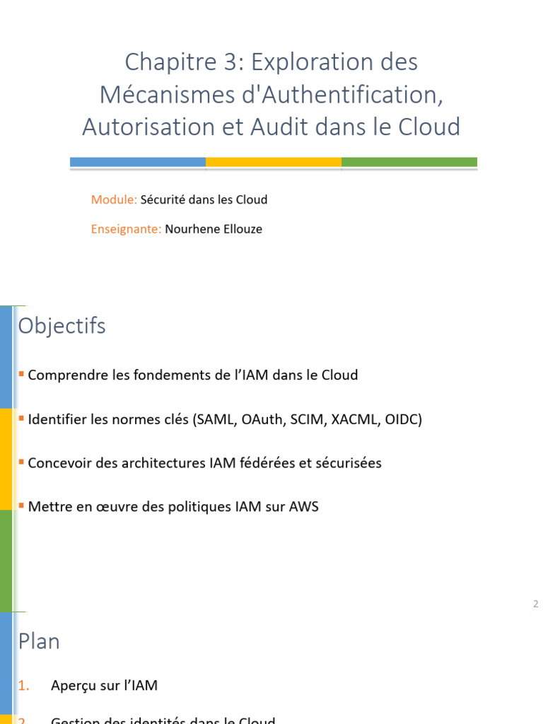 Mécanismes IAM dans le Cloud | PDF | Cloud computing | Sécurité des ...