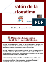 Maratón de La Autoestima - Día 25