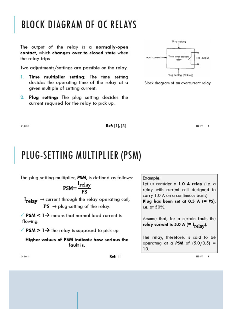 Overcurrent Relay Block Diagram Guide | PDF | Relay | Electrical ...