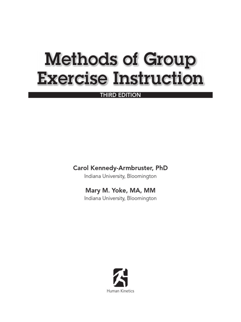 Group Exercise Instruction Methods | PDF | Physical Fitness | Aerobic ...