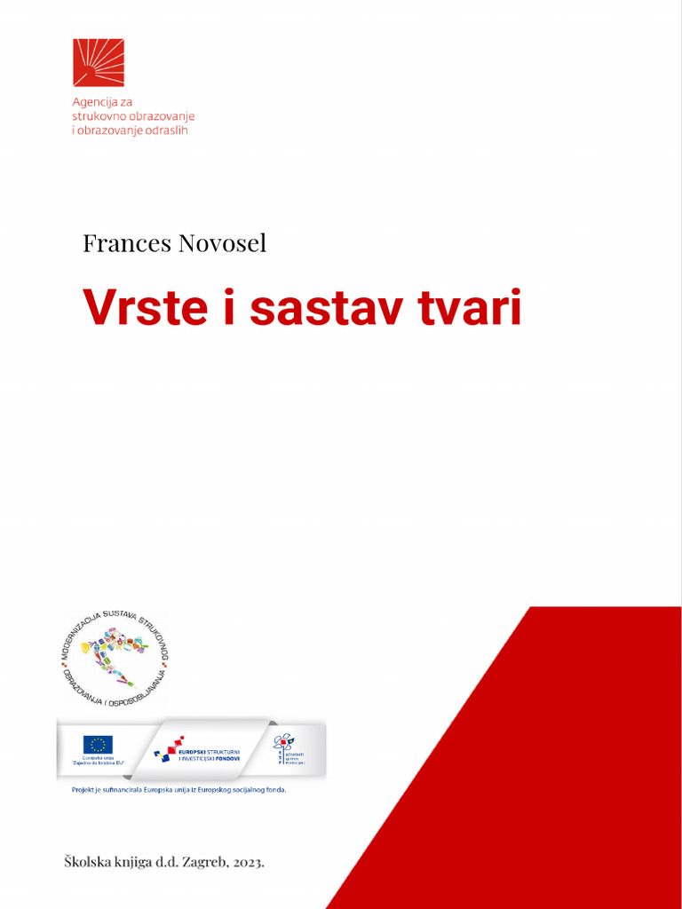 G7_Vrste_i_sastav_tvari_FINALNO_v2 | PDF
