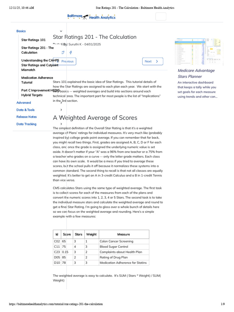 Star Ratings Calculation Explained | PDF | Cluster Analysis | Analysis