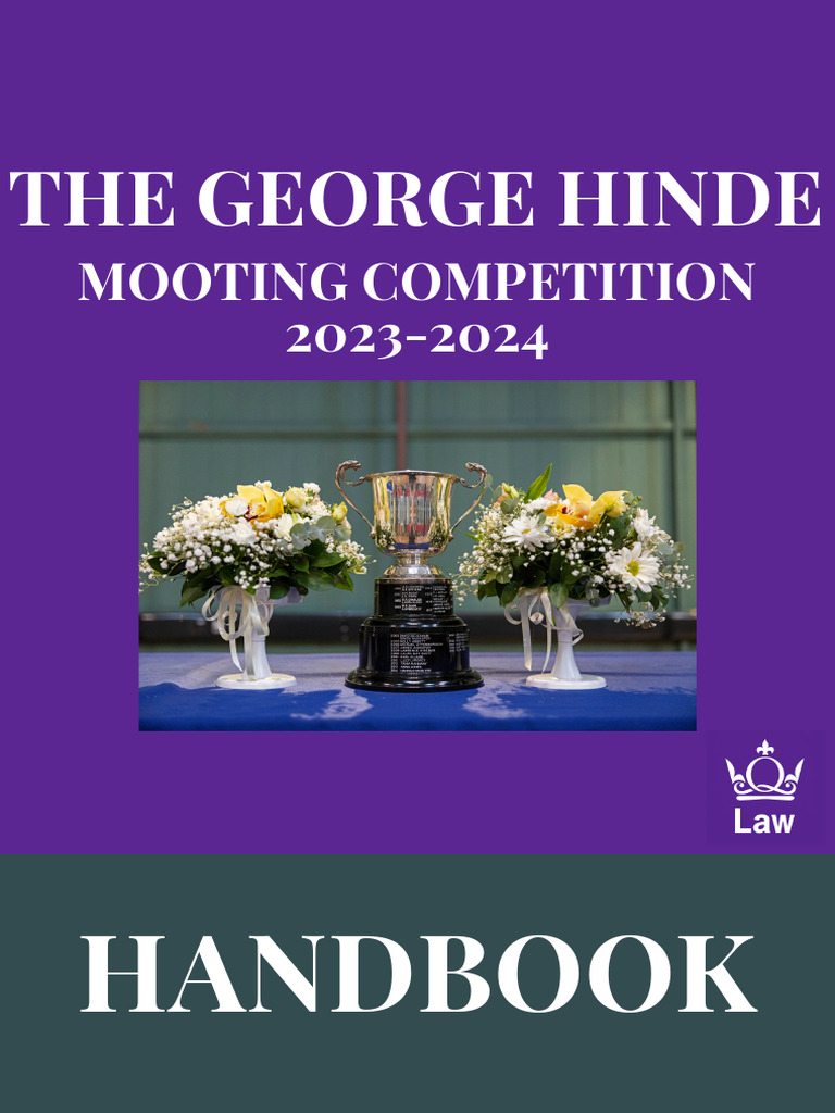 George Hinde Mooting Competition 2023-24 | PDF | Case Citation | Appeal