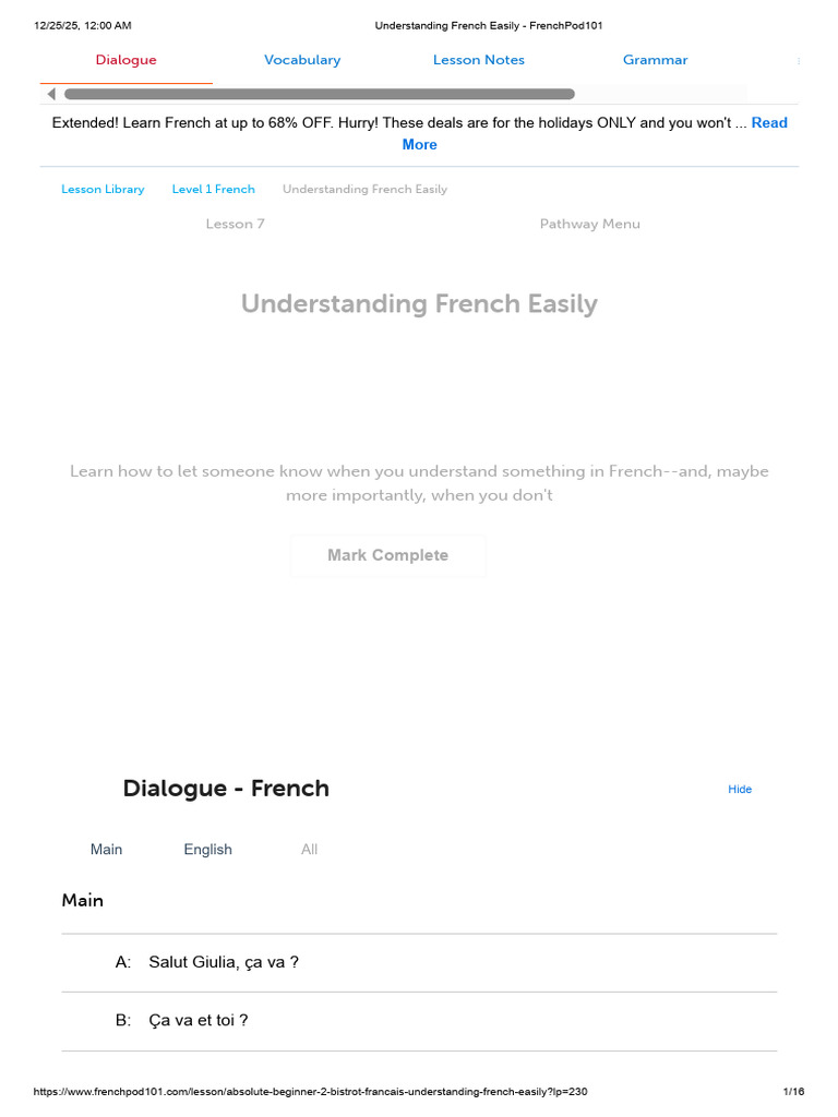 Understanding French Basics: Greetings | PDF