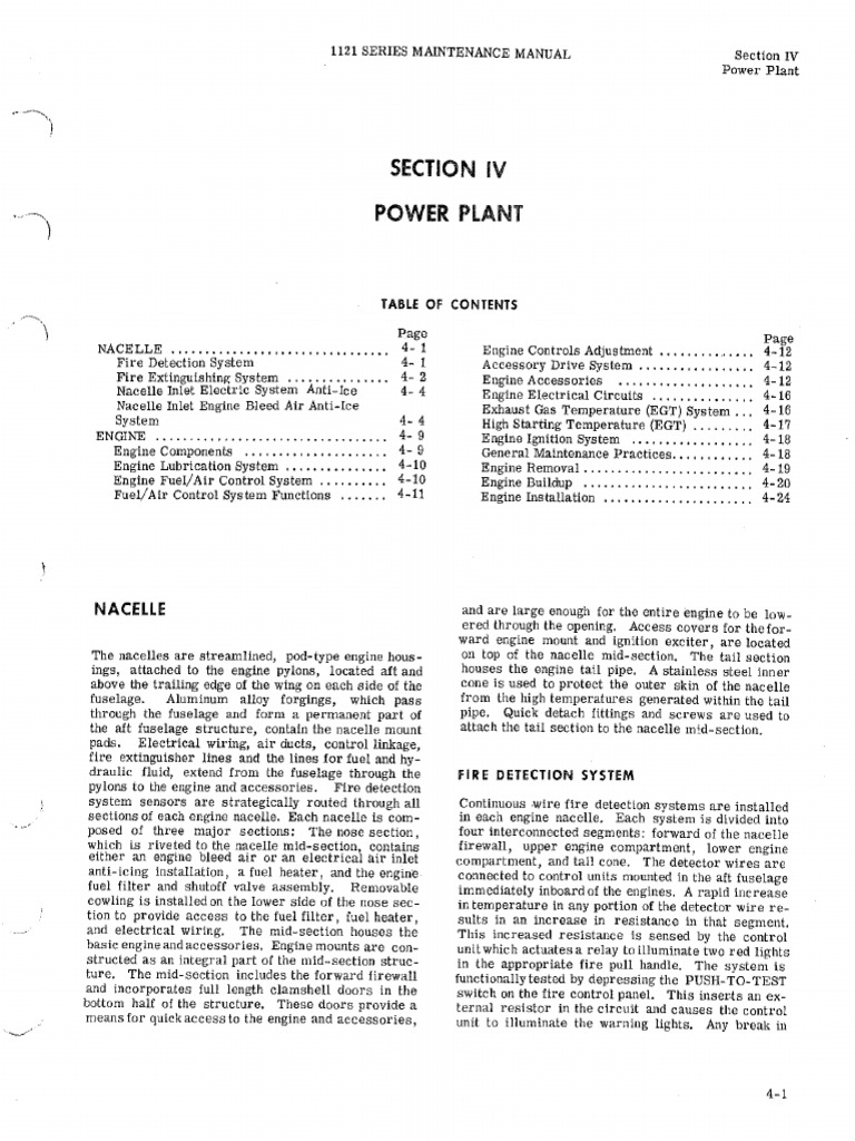 Section IV Power Plant | PDF