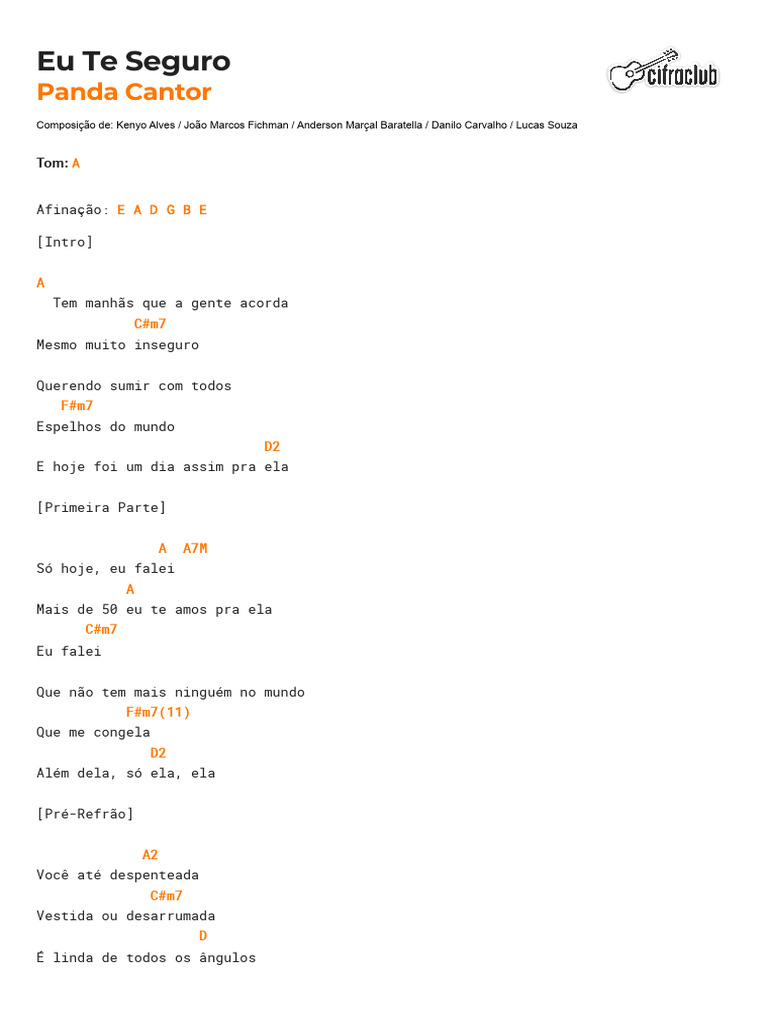 Letra da Música 