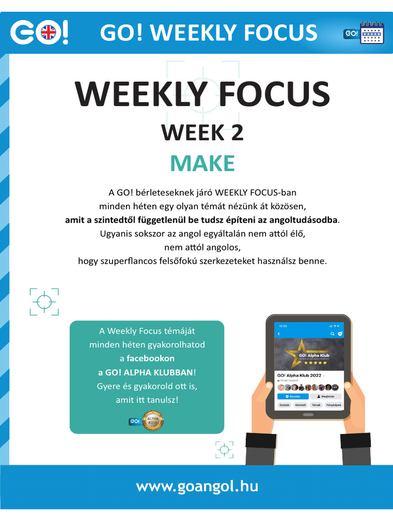 Weeklyfocus 02 | PDF