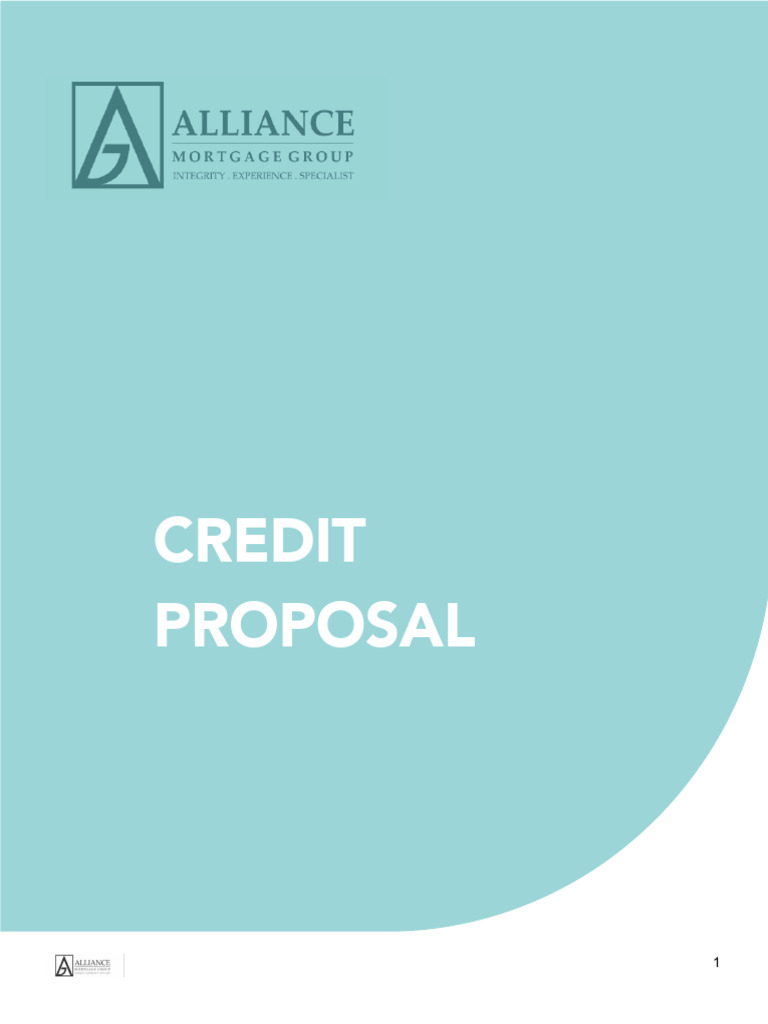 Credit Proposal for Refinancing Loan | PDF | Loans | Interest