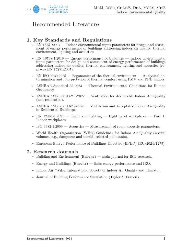 IEQ_RecommendedLiterature | PDF