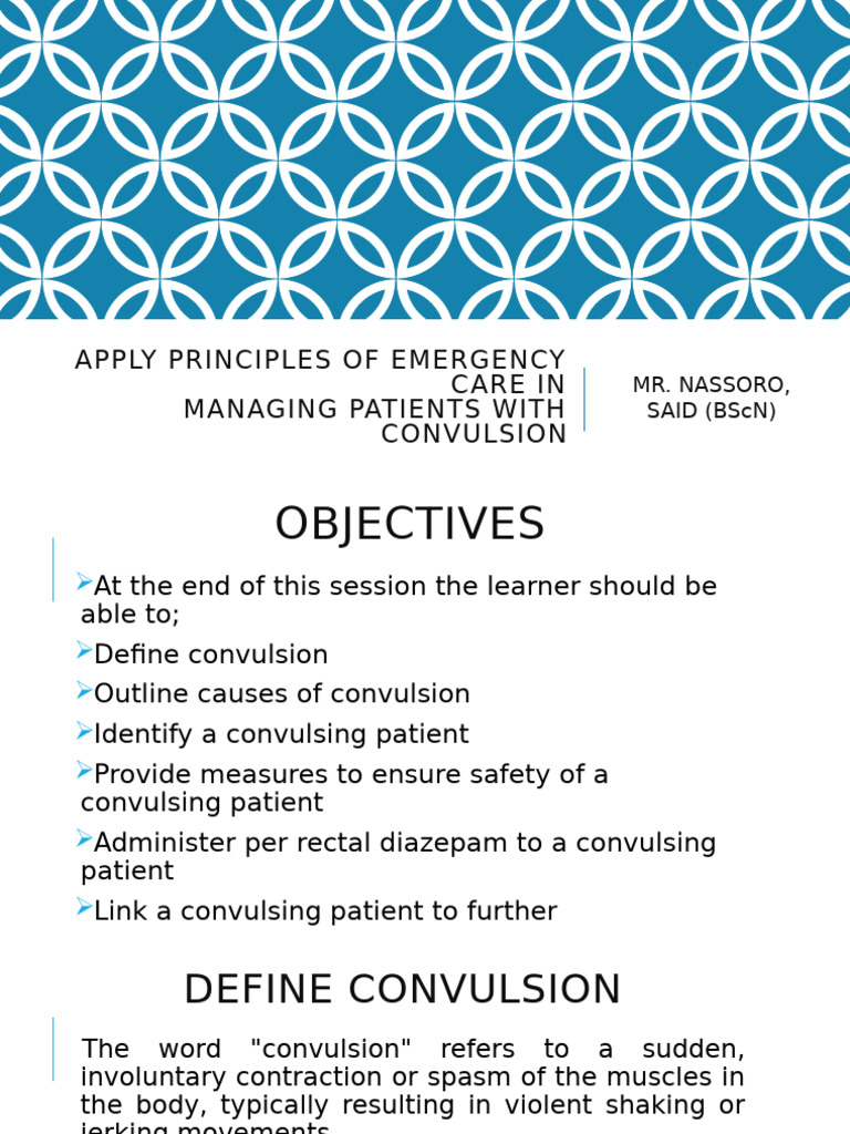 Emergency Care for Convulsing Patients | PDF | Neurological Disorders ...
