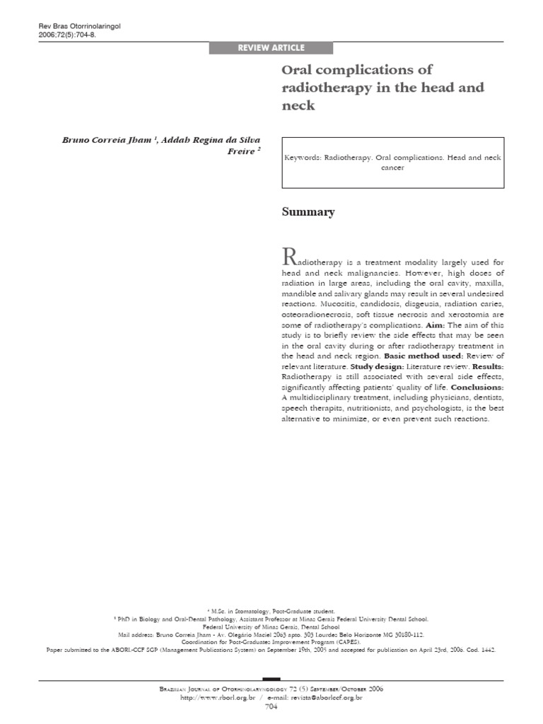 main-1 | PDF | Radiation Therapy | Head And Neck Cancer