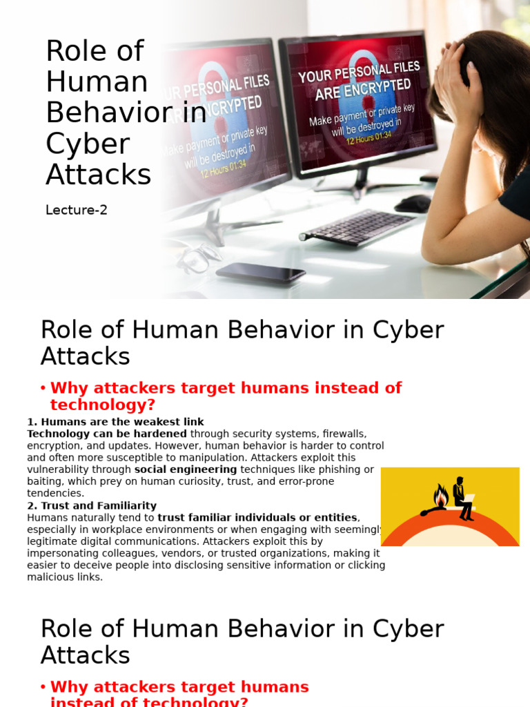 Human Behavior's Impact on Cyber Attacks | PDF | Social Engineering ...