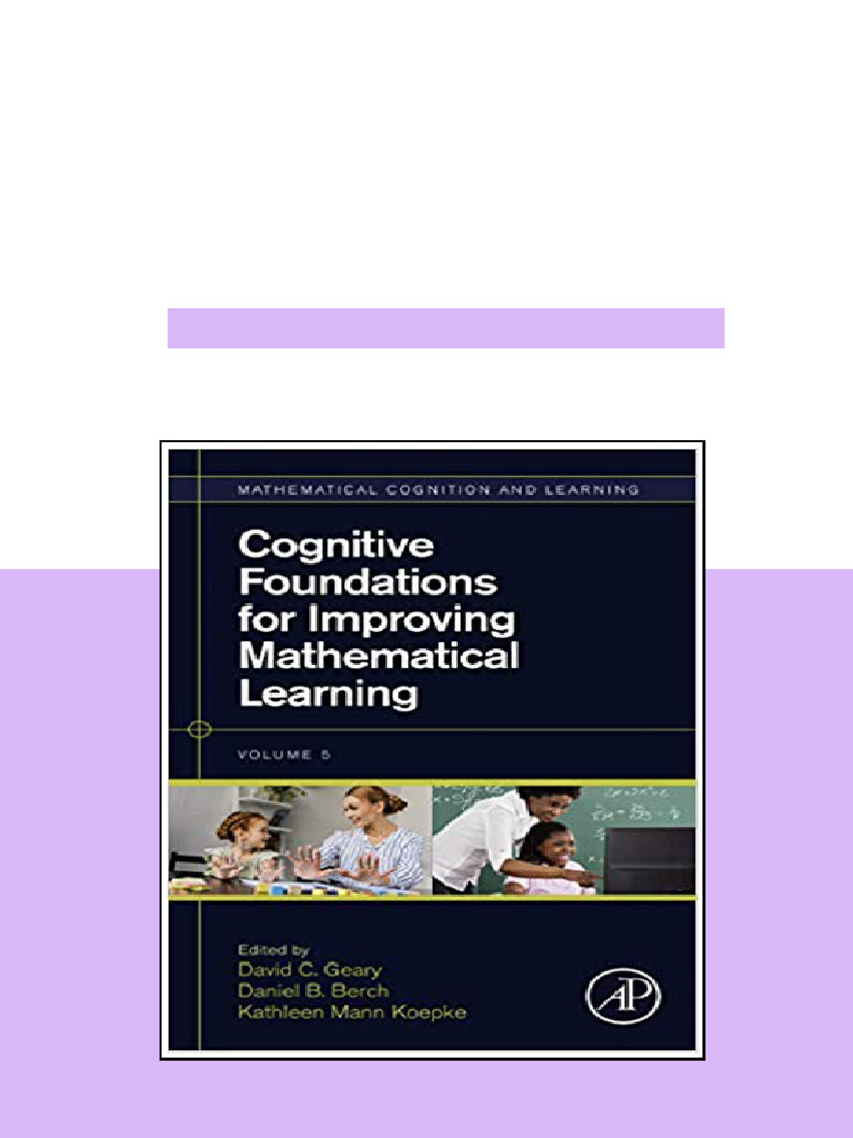 (eBook PDF) Cognitive Foundations for Improving Mathematical Learning ...