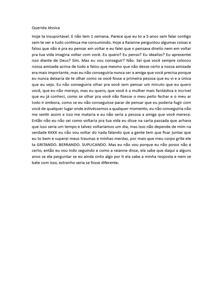 Reflexões sobre Amor e Amizade | PDF