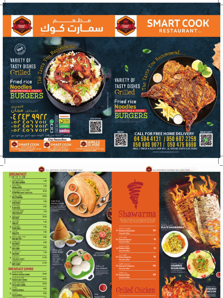 New menu Smart cook-2 | PDF | Hamburgers | Curry