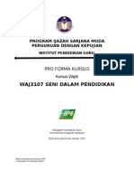 05 Pro-Forma WAJ3107 Seni Dalam Pendidikan