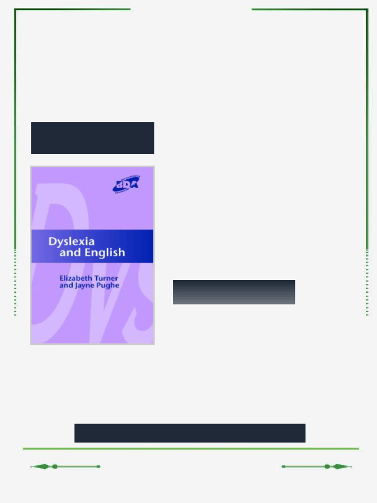 Dyslexia and English 1st Edition Elizabeth Turner ebook optimized epub ...