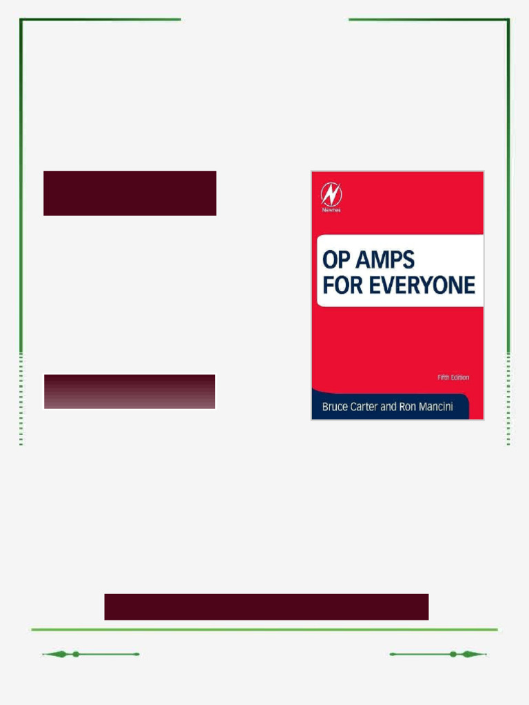 Op Amps for Everyone 5th Edition Bruce Carter ebook long form chapters ...