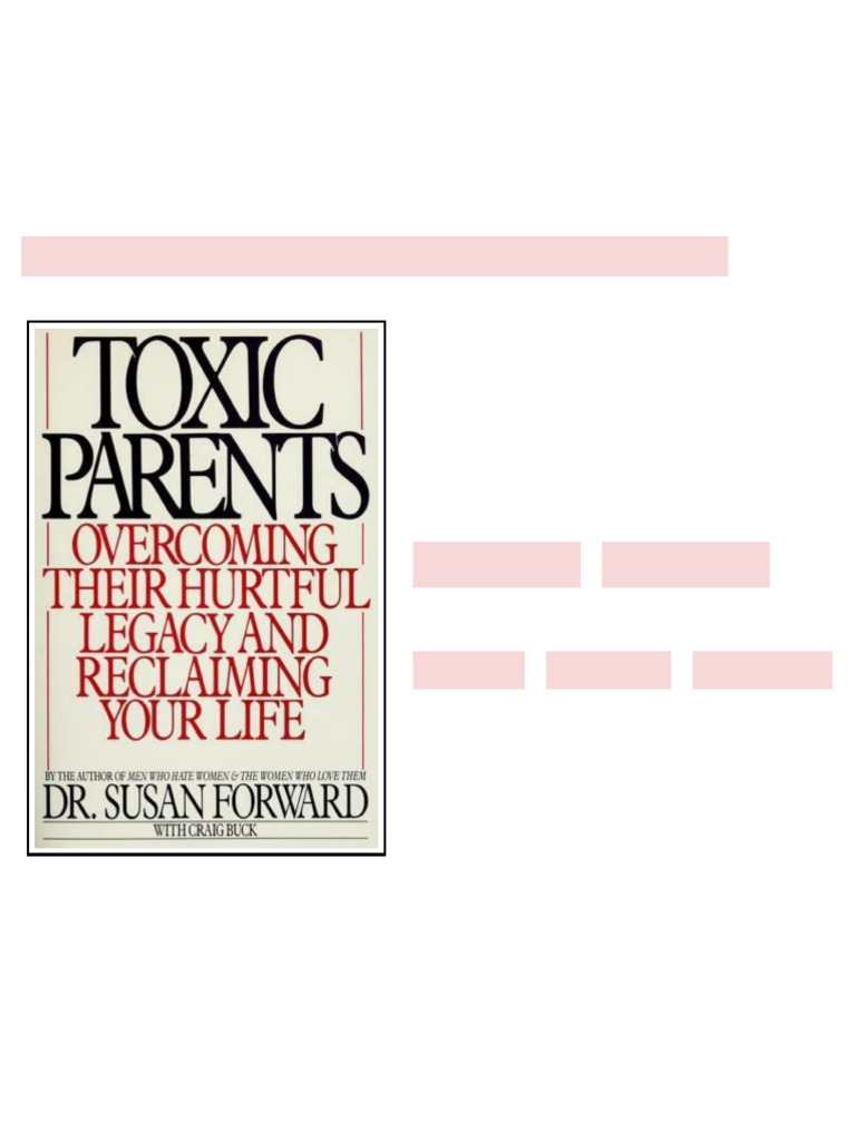 Toxic Parents Susan Forward Kindle & PDF Formats | PDF